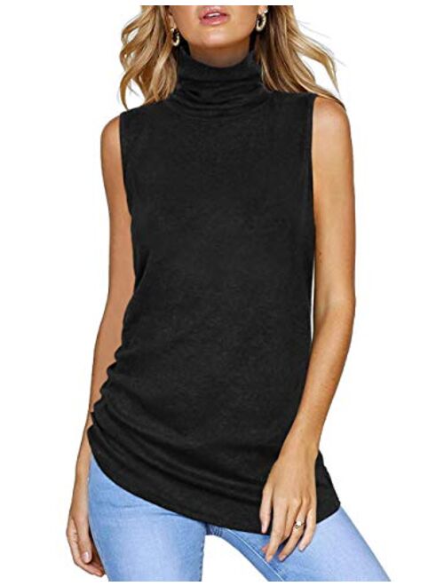 Sipaya Womens V Neck Tank Tops Summer Casual Cami Blouse