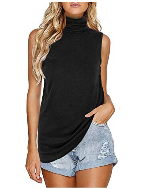 Sipaya Womens V Neck Tank Tops Summer Casual Cami Blouse