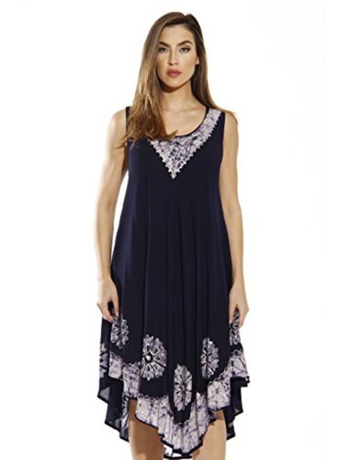 Riviera Sun Batik Embroidered Dress Sundresses for Women