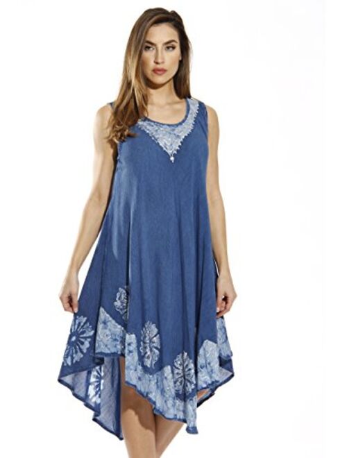 Riviera Sun Batik Embroidered Dress Sundresses for Women