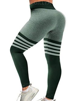 High Waist Gym Seamless Leggings Workout Tights for Women Butt Lift Tummy Control Leggings Seamless Yoga Pants