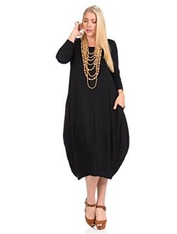 Pastel by Vivienne Women's Cocoon Midi Dress Plus Size
