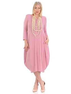 Pastel by Vivienne Women's Cocoon Midi Dress Plus Size