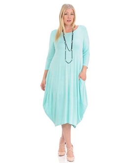 Pastel by Vivienne Women's Cocoon Midi Dress Plus Size