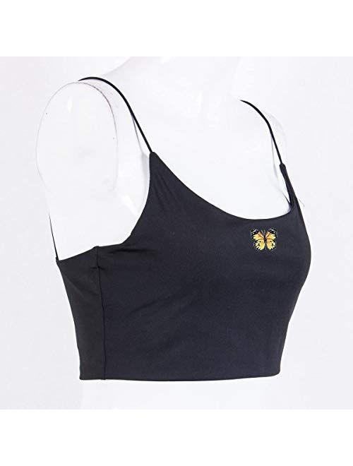 Women's All-Match Spaghetti Strap Crop Top