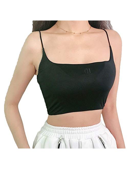 Women's All-Match Spaghetti Strap Crop Top