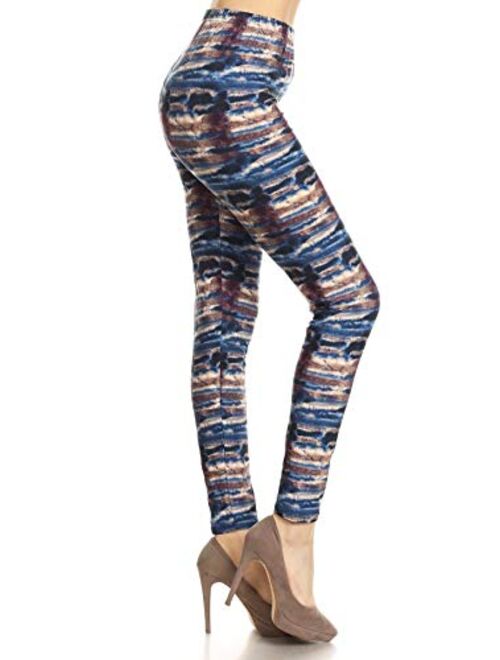 Leggings Depot Ultra Soft Women's Printed Fashion Leggings BAT3TD