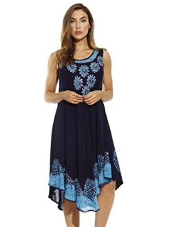 Riviera Sun Batik Embroidered Dress Sundresses for Women