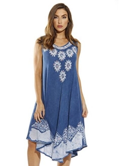 Riviera Sun Batik Embroidered Dress Sundresses for Women