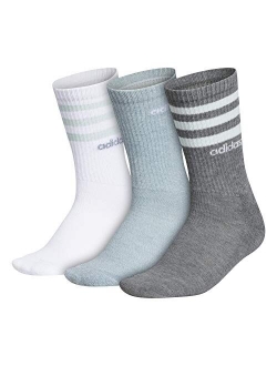 womens 3-stripe Crew Socks (3-pair)