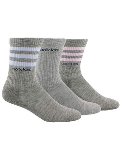 womens 3-stripe Crew Socks (3-pair)