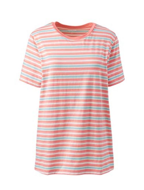 Lands' End Women's Relaxed Supima Cotton Short Sleeve Crewneck T-Shirt