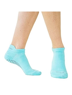 Great Soles Ombre, Sport, and Novelty Print Non Skid Socks for Women - Non Slip Grip Yoga Socks for Pilates, Barre, Ballet