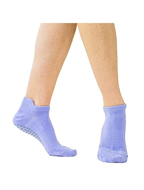 Great Soles Ombre, Sport, and Novelty Print Non Skid Socks for Women - Non Slip Grip Yoga Socks for Pilates, Barre, Ballet