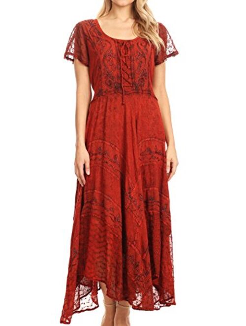 Sakkas Marigold Embroidered Fairy Dress