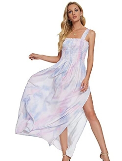 just quella Maxi Dresses for Women Summer Strapless Boho Beach Long Dress