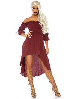 Women's High Low Peasant Dress Costume