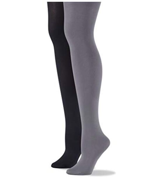 No Nonsense Women's Super Opaque Control-Top Tights