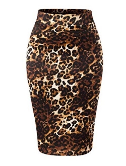 MixMatchy Women's Casual Classic Bodycon Pencil Skirt