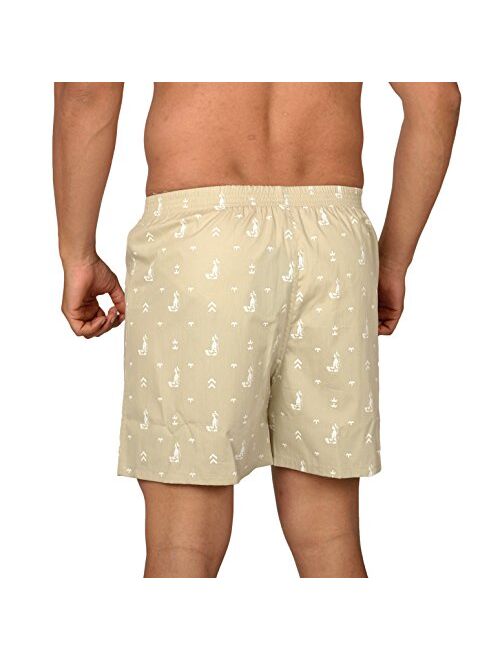 The Cotton Company Men's Cotton Boxers (Pack of 3)