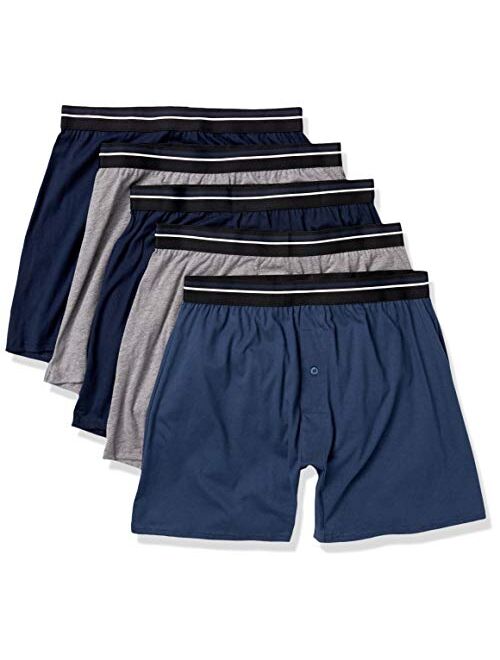 Amazon Essentials Men's 5-Pack Knit Boxer Short