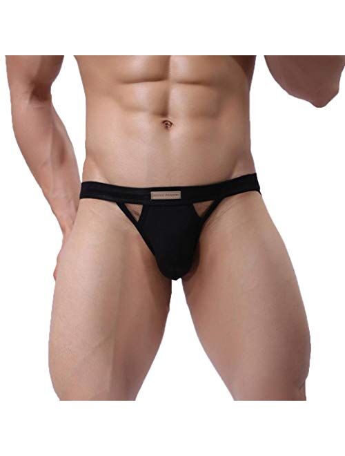 Men's Jockstraps Underwear Athletic Supporters Elastic Cotton Bikini Briefs