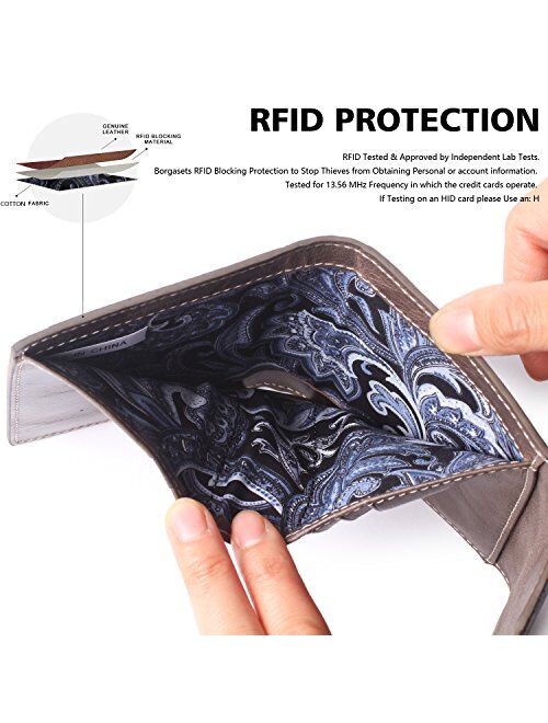 Small Leather Wallet for Women RFID Blocking Women's Credit Card Holder Cute Bifold Pocket Purse