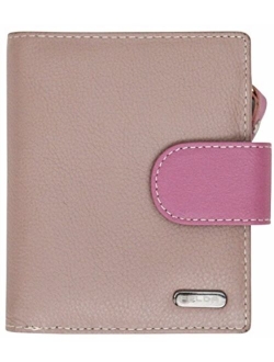 RFID Genuine Leather Ladies Soft Wallet Purse Womens Multi Colour 10 Card Slot