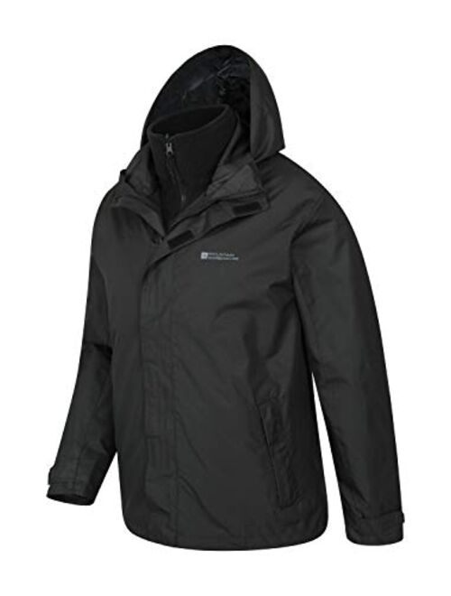 Mountain Warehouse Fell Mens 3 in 1 Water Resistant Jacket - Winter