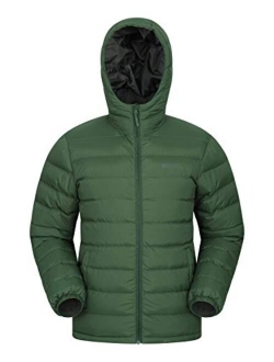 Mountain Warehouse Seasons Mens Winter Puffer Jacket -Water Resistant Padded Coat