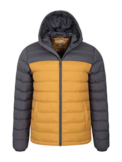 Mountain Warehouse Seasons Mens Winter Puffer Jacket -Water Resistant Padded Coat