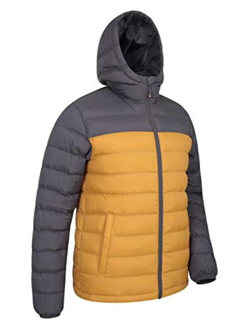 Mountain Warehouse Seasons Mens Winter Puffer Jacket -Water Resistant Padded Coat