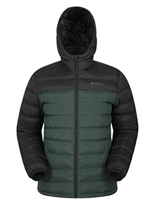 Mountain Warehouse Seasons Mens Winter Puffer Jacket -Water Resistant Padded Coat