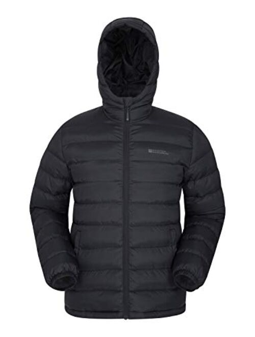 Mountain Warehouse Seasons Mens Winter Puffer Jacket -Water Resistant Padded Coat