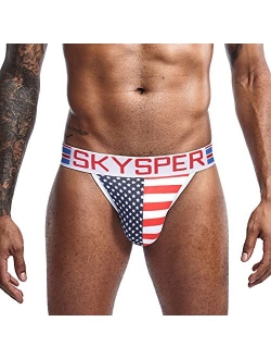 SKYSPER Men's Jockstrap Athletic Supporter Underwear Gym Strap Brief