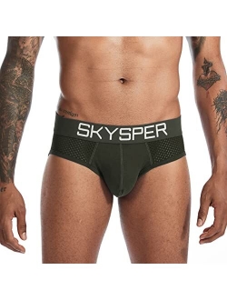 SKYSPER Men's Jockstrap Athletic Supporter Underwear Gym Strap Brief