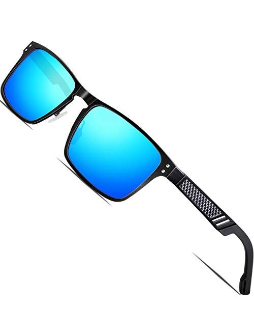 ATTCL Polarized UV Protection Fishing golf Driving Sunglasses for Men Al-Mg Metal Frame Ultra Light