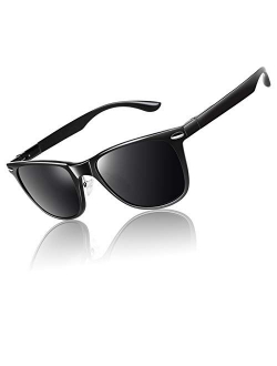 Polarized Sunglasses for Men Driving Sun glasses Shades 80's Retro Style Brand Design Square