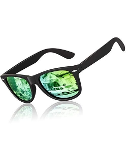 Polarized Sunglasses for Men Driving Sun glasses Shades 80's Retro Style Brand Design Square