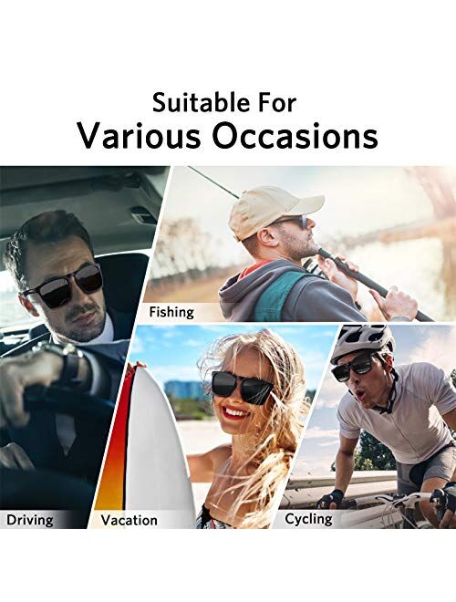 Polarized Sunglasses for Men Women 100% UV400 Protection