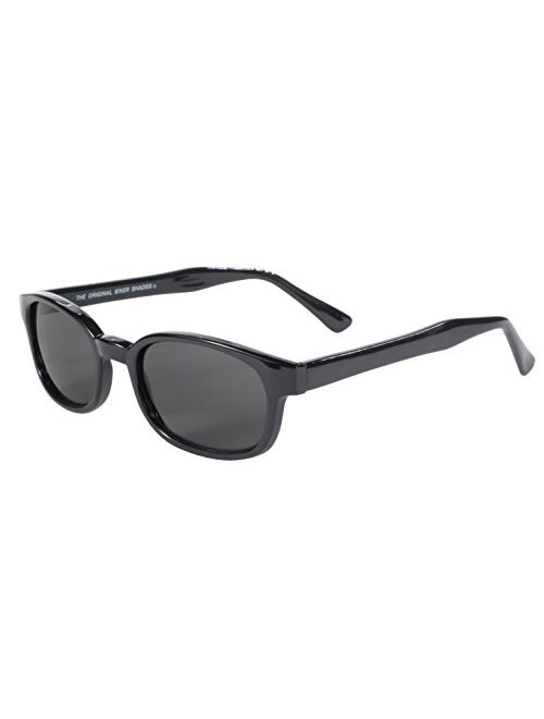 Pacific Coast Original KD's Biker Sunglasses (Black Frame/Smoke Lens)