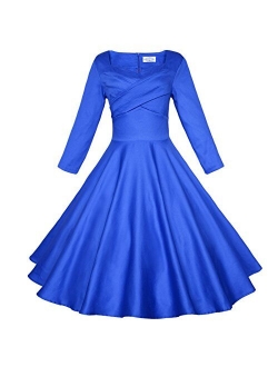 Maggie Tang 50s 60s Vintage Swing Picnic Party Casual Cocktail Dress