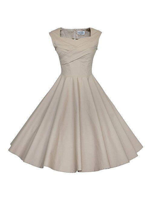 Maggie Tang 50s 60s Vintage Swing Picnic Party Casual Cocktail Dress