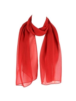 HatToSocks Chiffon Scarf Sheer Wrap for Women