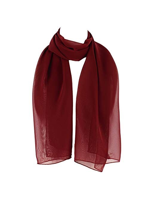 HatToSocks Chiffon Scarf Sheer Wrap for Women