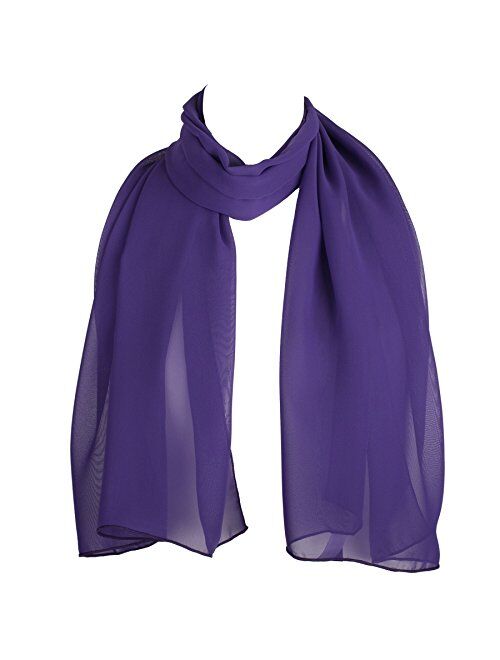 HatToSocks Chiffon Scarf Sheer Wrap for Women