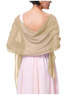 Soft Chiffon Scarve Shawls Wraps and Pashmina for Evening Party Dress