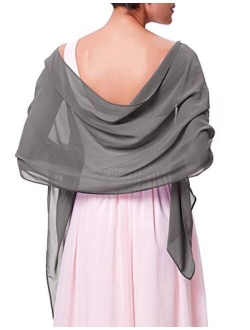 Soft Chiffon Scarve Shawls Wraps and Pashmina for Evening Party Dress