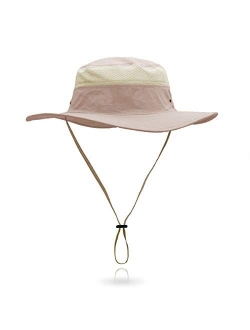 Outdoor Sun Hat Bucket Hats for Women Sun Protection Mesh Cap Quick-Dry UPF 50+