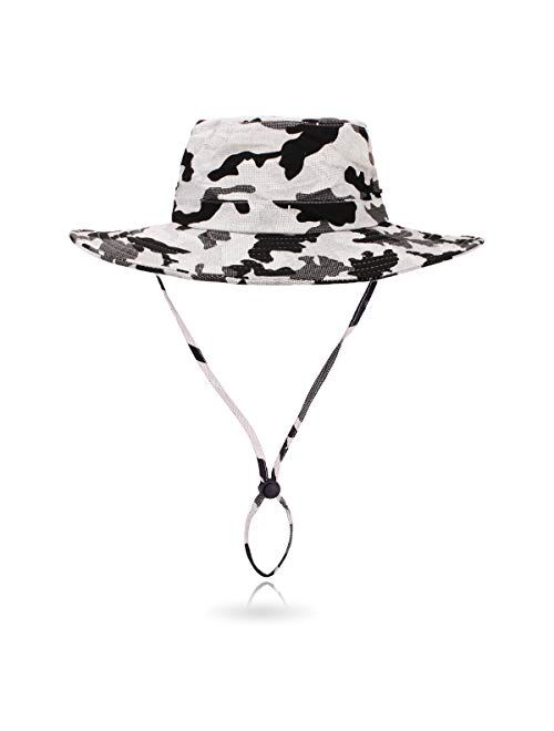 Outdoor Sun Hat Bucket Hats for Women Sun Protection Mesh Cap Quick-Dry UPF 50+